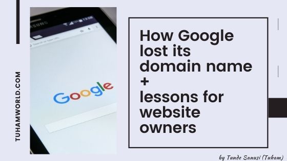 how google lost its domain name
