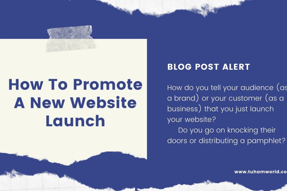 promote a new launch website