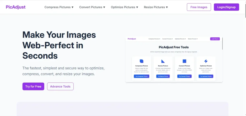 PicAdjust Home Preview